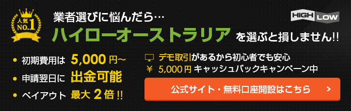ハイローオーストラリアのオリジナルバナー画像