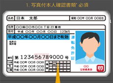 本人確認の画像